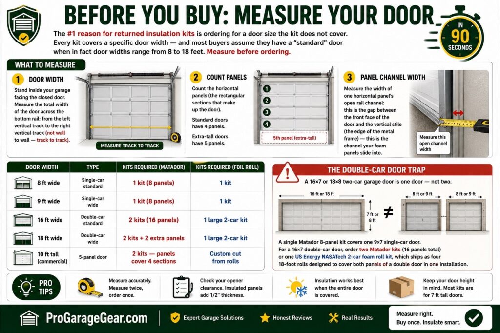 garage door insulation kit
