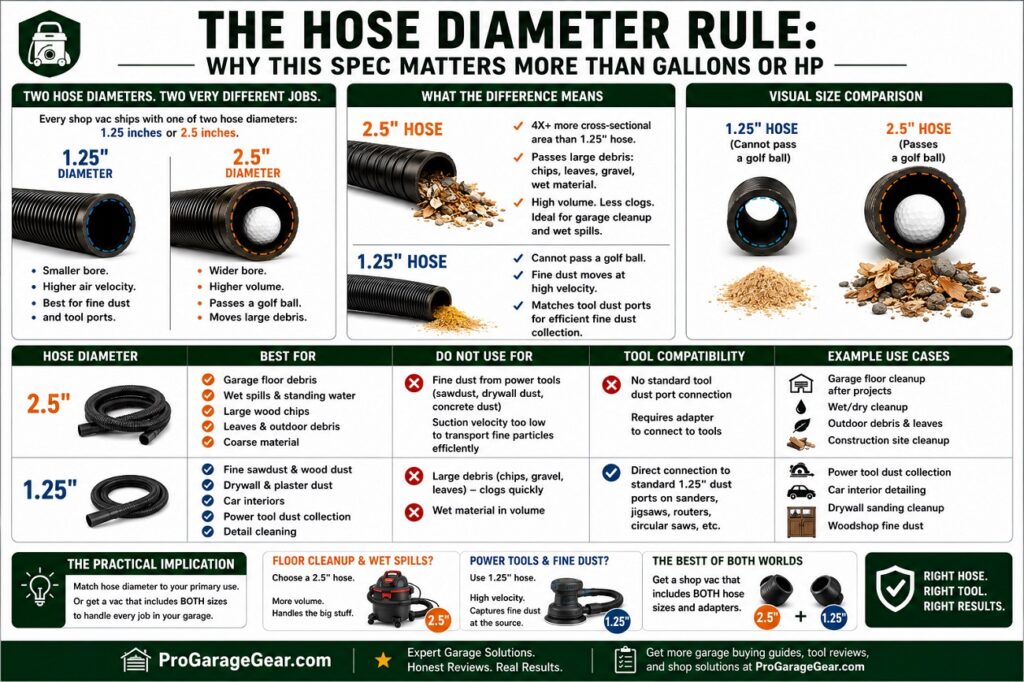 the hose diameter rule