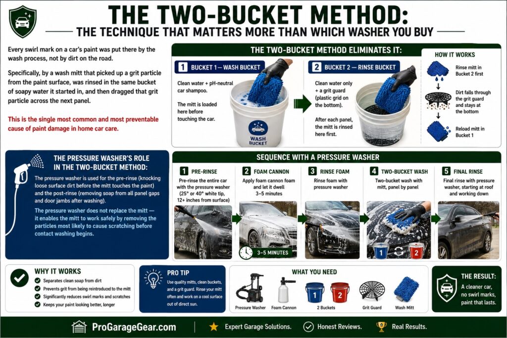 the two-bucket watch method for car infographics