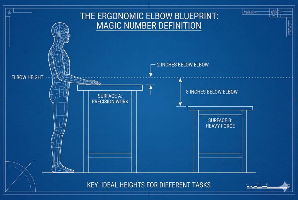garage workbenches 42 inches diagram