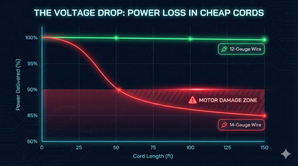 voltage drop 12-gauge wire diagram