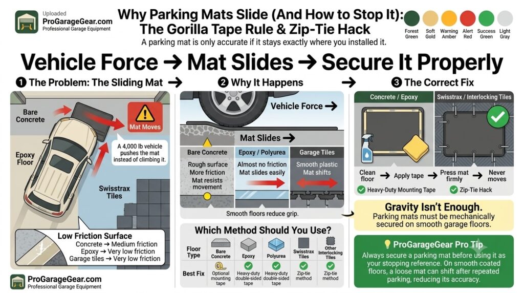 why parking mats slides and the fix infographics