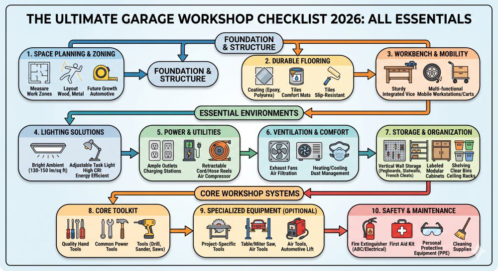 garage workshop checklist