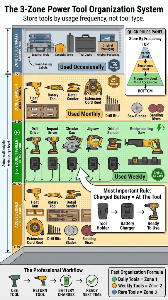 power tool organization system